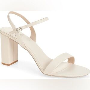 Jeffrey Campbell Cream Block Heel Sandals